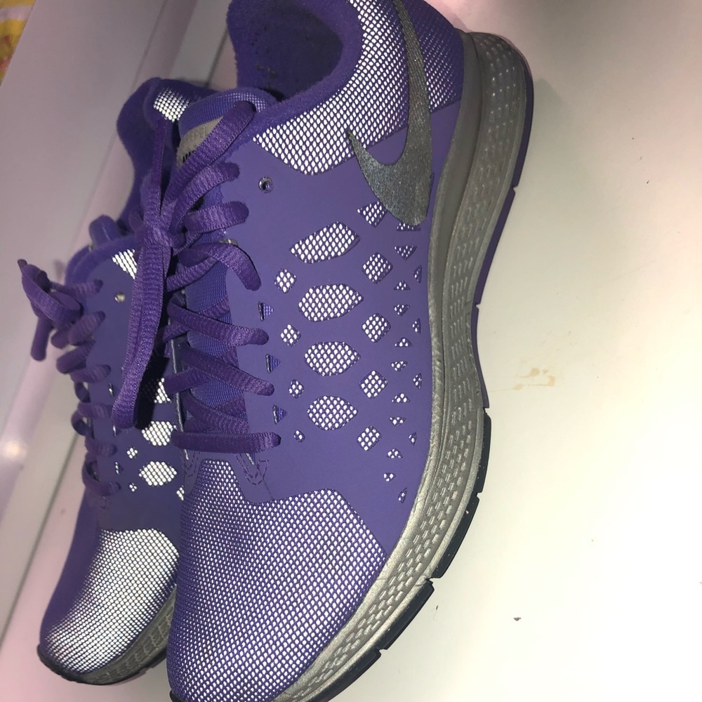 Purple and silver Nike’s